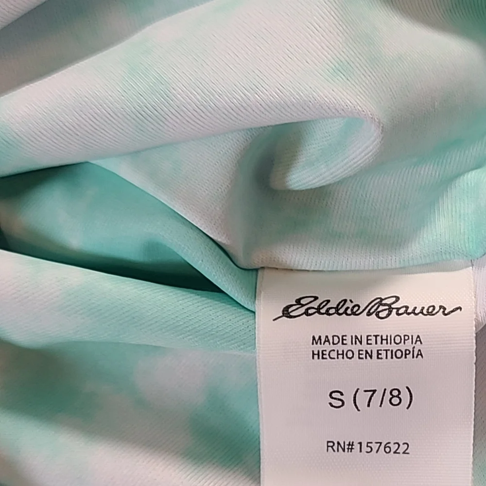 Eddie Baur Multicolor Girls Colorful Tankini Set Pink & Blue Size 7-8 Small EUC